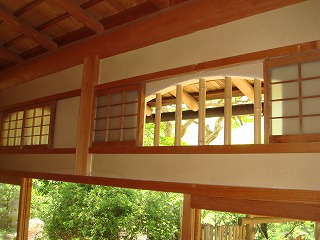 写真：竹の欄間
