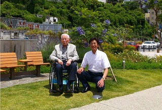 写真：大塚商会相談役名誉会長の大塚実様と市長