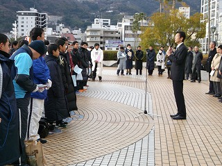 写真：第12回熱海市民駅伝競走大会の様子1