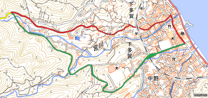 移管場所の地図