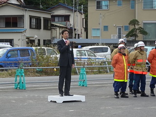 写真　消防合同演習