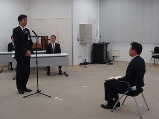 写真　静岡県議会議員 当選証書付与式　市長挨拶