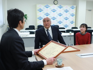 写真　静岡県知事賞　受賞報告