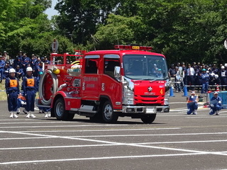 写真　田方支部消防操法大会　競技