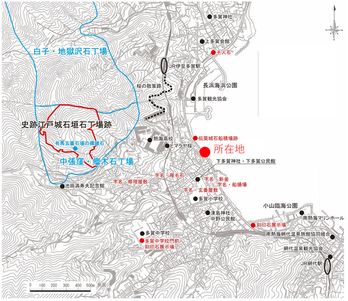 所在地の地図