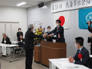 写真　市長挨拶の様子