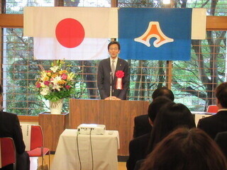 市長挨拶の様子
