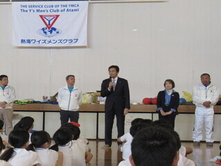 市長挨拶の様子