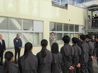 市長挨拶の様子