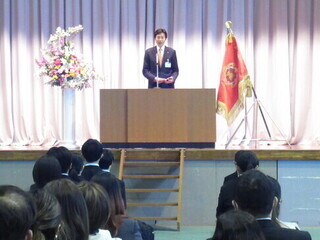 市長挨拶の様子
