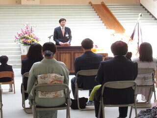市長あいさつの様子