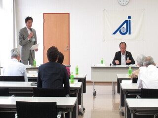 市長挨拶の様子