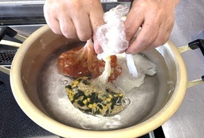 湯煎する