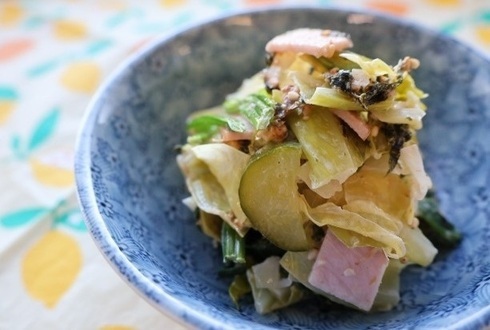 市内給食人気メニュー!磯マヨネーズ和え