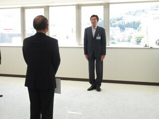 辞令交付の様子