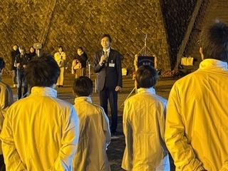 市長挨拶の様子