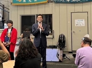 市長挨拶の様子