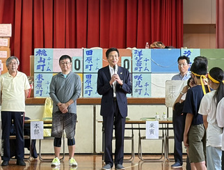 市長挨拶の様子