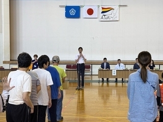 市長挨拶の様子