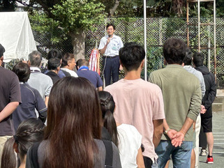 市長挨拶の様子