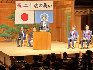 市長挨拶の様子