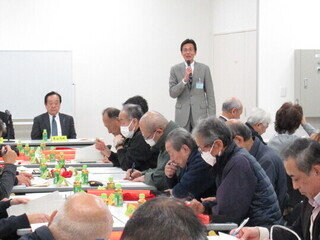 市長挨拶の様子