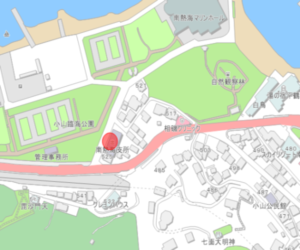 南熱海支所土のうステーション設置箇所の位置図