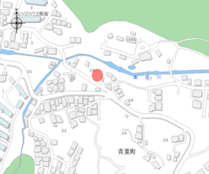 和田山団地駐車場土のうストックヤード設置箇所の位置図