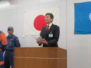 市長挨拶の様子