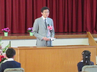 市長あいさつの様子