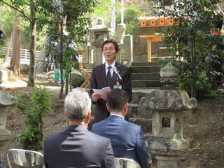 市長あいさつの様子
