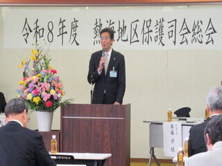 市長の挨拶の様子