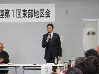 市長の挨拶の様子