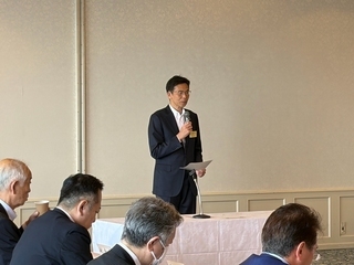 市長の挨拶の様子