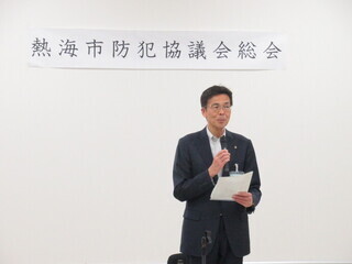 市長挨拶の様子