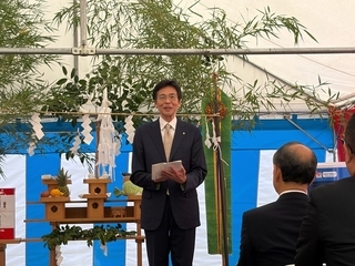 市長挨拶の様子